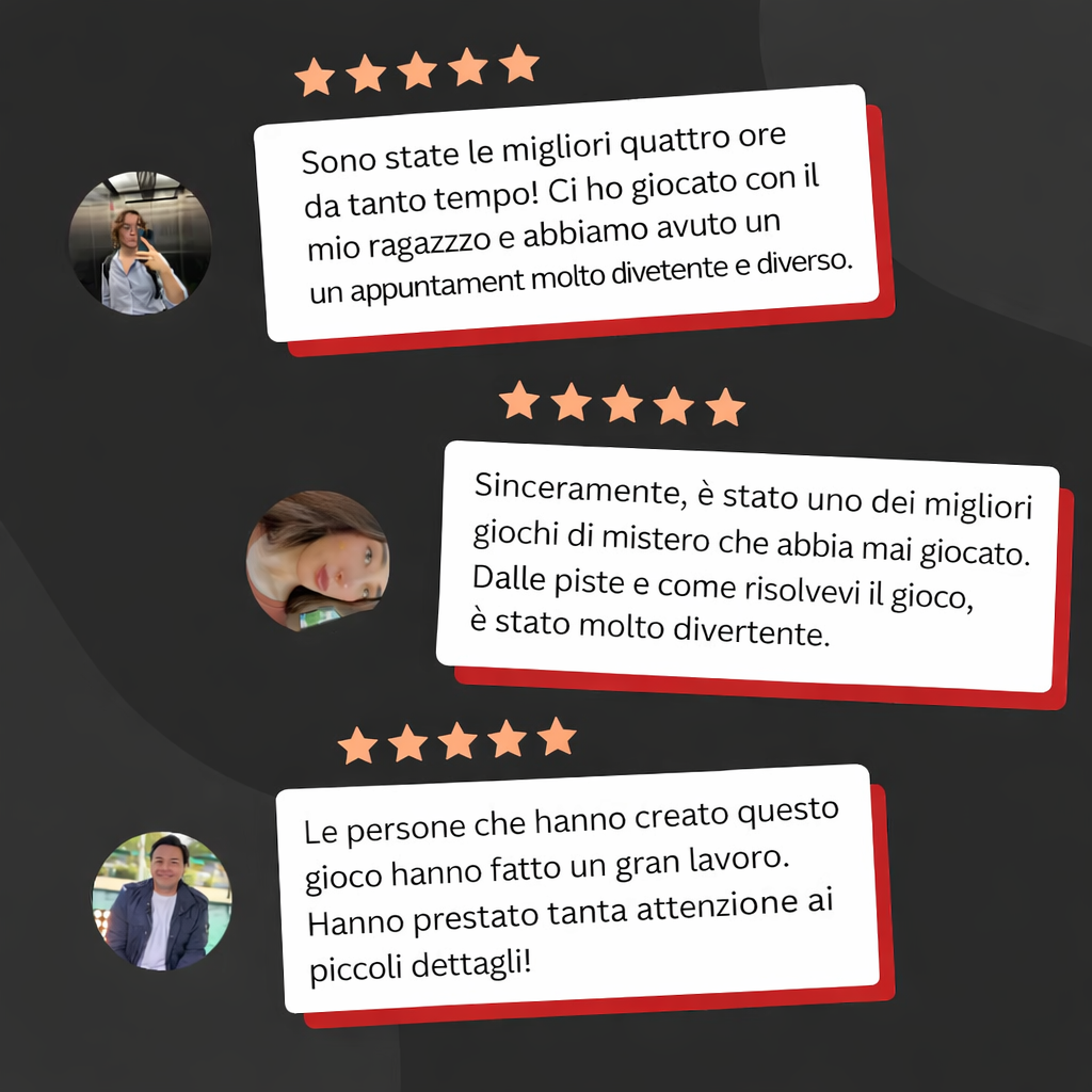GIOCHI DETECTIVE - OGGI 3 AL PREZZO DI 1 - RICEVI 3 CASI REALI + 7 CASI EXPRESS IN REGALO